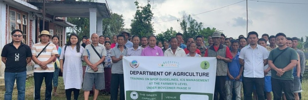 Participants during the agricultural training programme in Tening Block, Peren district held from October 7 to 10.